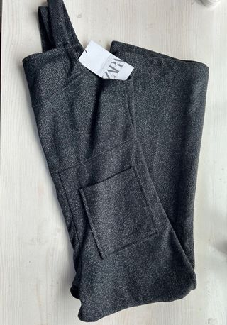 Peto mono largo gris oscuro de zara