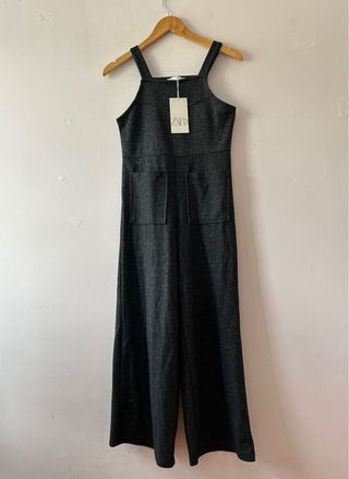 Peto mono largo gris oscuro de zara