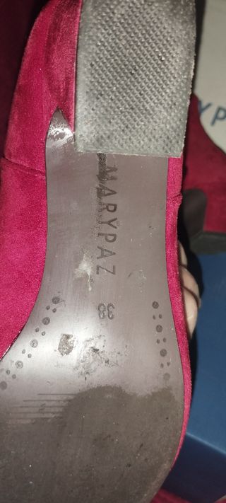 Botines rojos Mary Paz