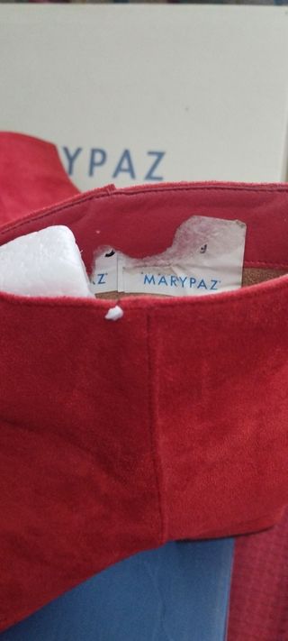 Botines rojos Mary Paz