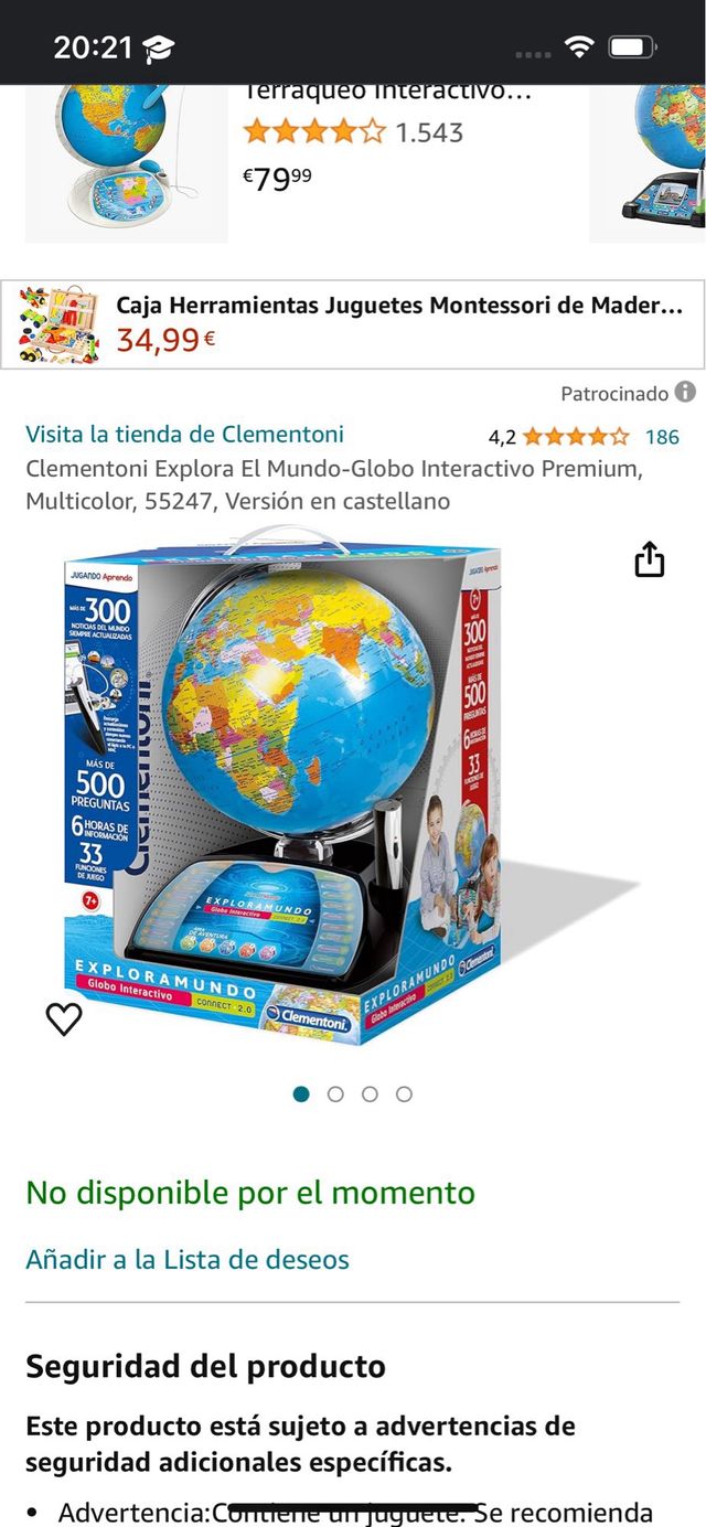 Juego globos terraqueos interactivo 