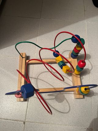 Juguete bolas madera