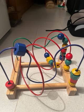 Juguete bolas madera