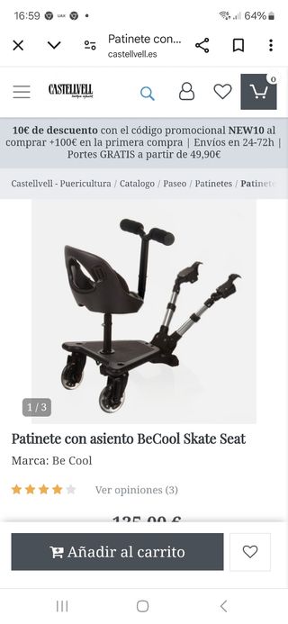 Carrito Capazo sillita Bugaboo y patinete gratis