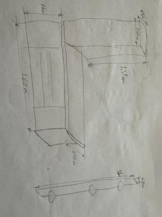 Mueble TV vitrina cristal madera maciza