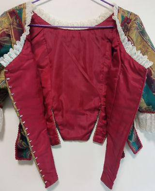 Precioso corpiño fallera o huertana reversible