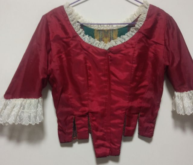 Precioso corpiño fallera o huertana reversible