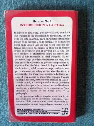 Herman Nohl - "Introducción a la ética"