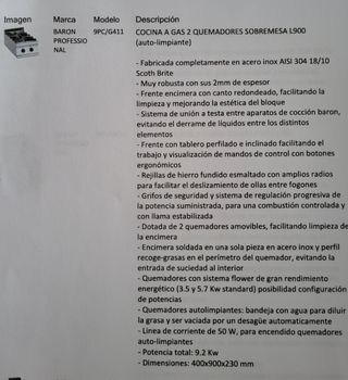 SE VENDE COCINA INDUSTRIAL