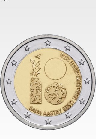 Moneda 2€ estonia 2018