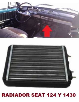 Radiador Calefacción SEAT 124/1430 y SPORT