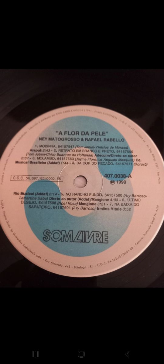 Ney Matogrosso & Rafael Rabello - À Flor Da Pele. 