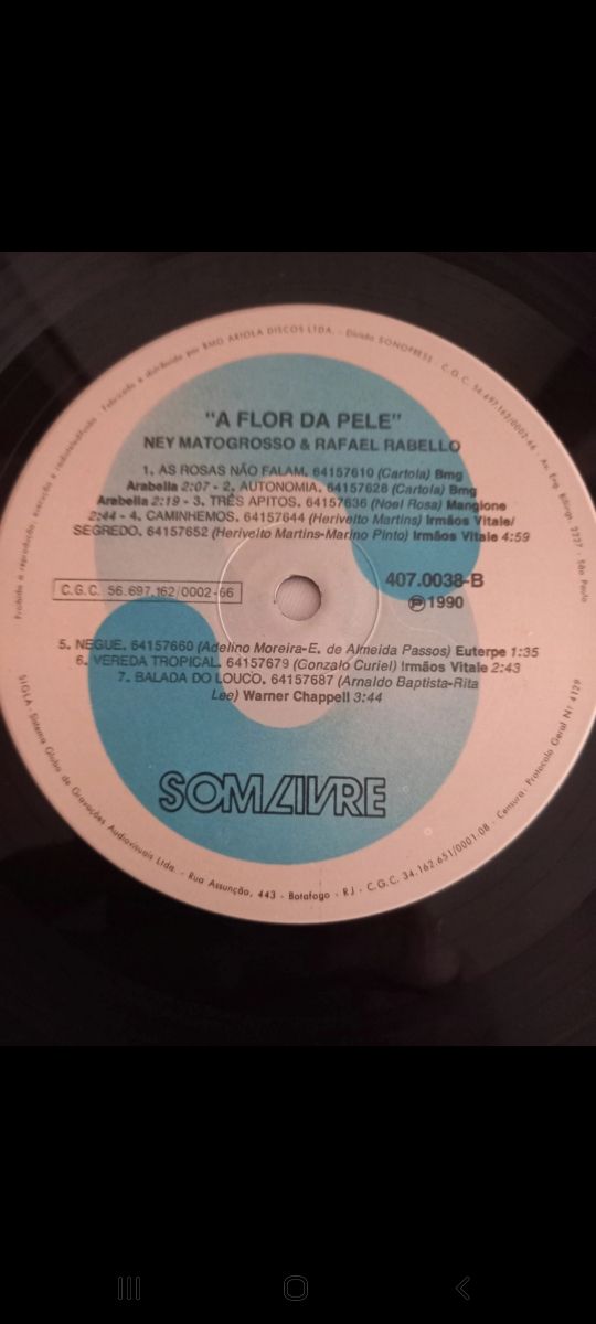 Ney Matogrosso & Rafael Rabello - À Flor Da Pele. 