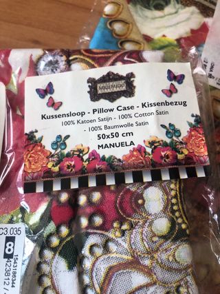 set tre federe cuscino 50x50 Melli Mello cotone