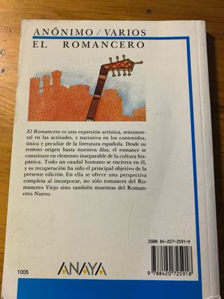 Libro El Romancero