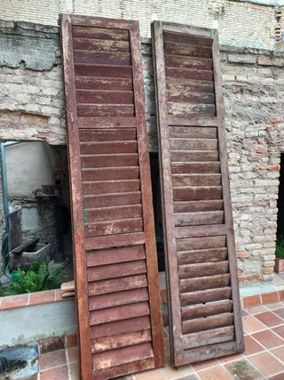 Contraventana madera mallorquina industrial