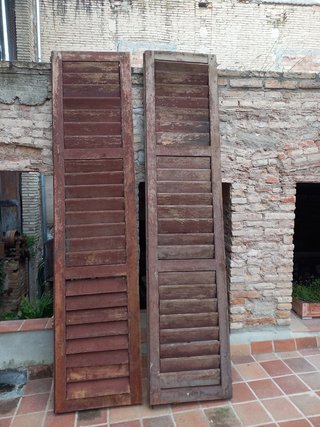 Contraventana madera mallorquina industrial