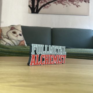 Full Metal Alchemist Logo 3D