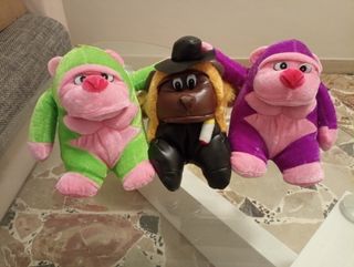 Set 3 peluche scimpanzé