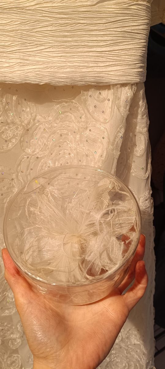 Vestido de novia con toquilla.