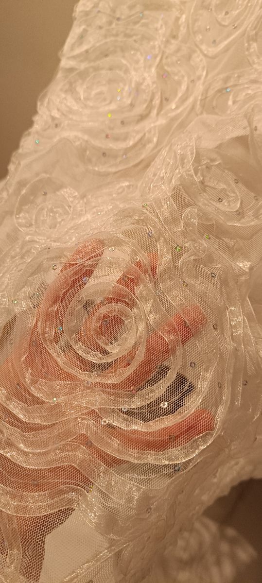 Vestido de novia con toquilla.