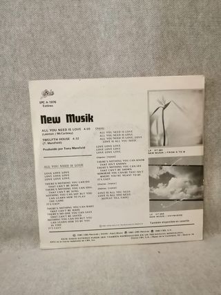 Single 1982 🇪🇸 The Beatles NEW MUSIK / All you