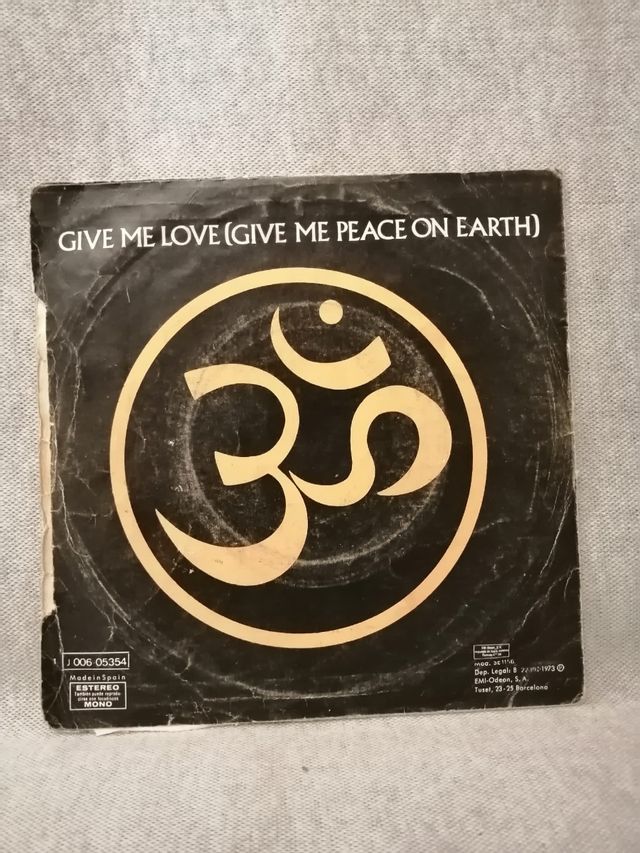 Single 1973 The Beatles GEORGE HARRISON / Give me