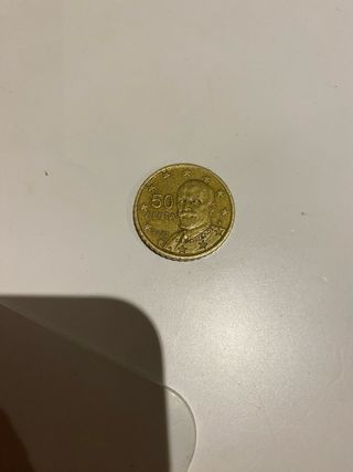 Moneda - 50 centimos Grecia 2002