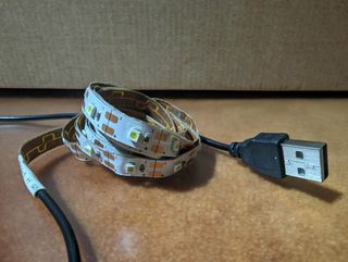 Tira LED 1 metro blanca con conector USB