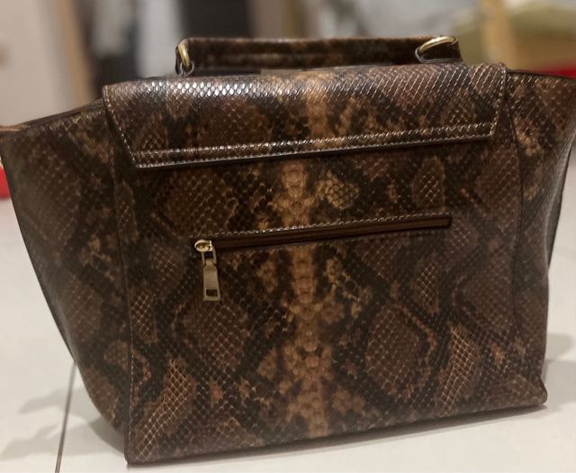 Borsa marrone serpente ,donna