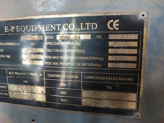 Carretilla elevadora CPD25H-Z1 2500kg 2006