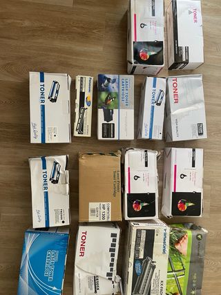 ¡MERCADILLO!  LOTE tintas, informatica, fundas...