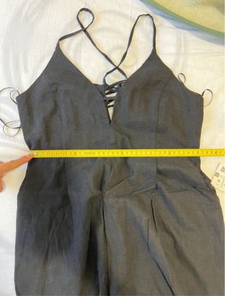 Mono lino negro Zara Talla S