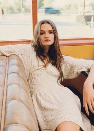 Vestido punto pointelle Zara Talla S y XS