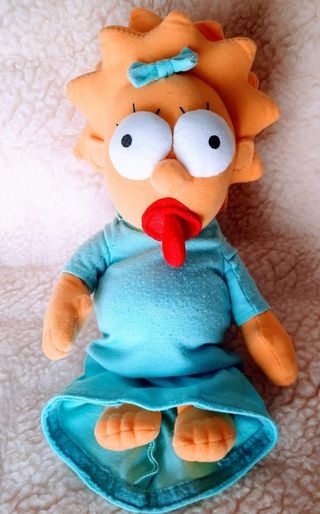 Cinco peluches Simpsons