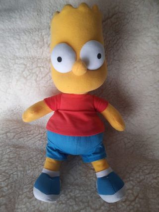 Cinco peluches Simpsons
