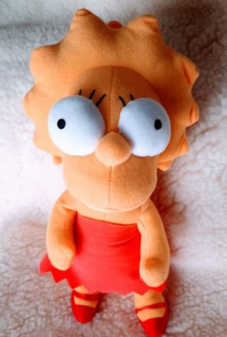 Cinco peluches Simpsons