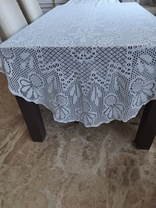 Tapete crochet mesa grande