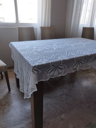 Tapete crochet mesa grande