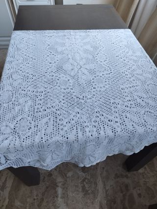 Tapete crochet mesa grande