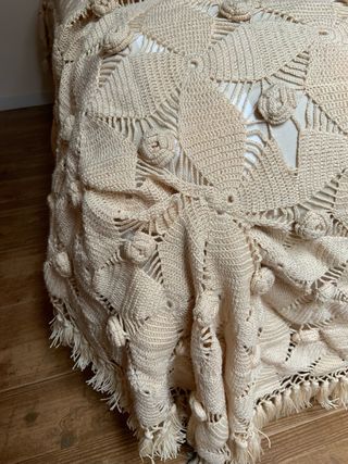 Colcha de ganchillo vintage