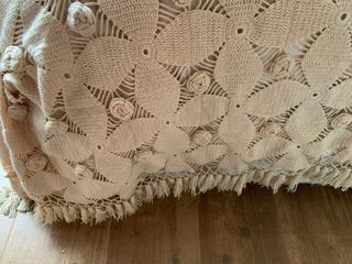 Colcha de ganchillo vintage