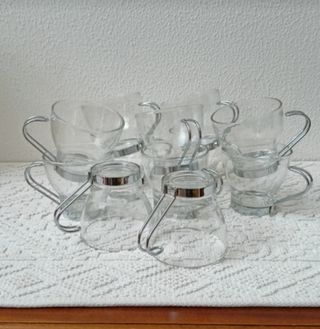 Tazzine caffè in vetro trasparente