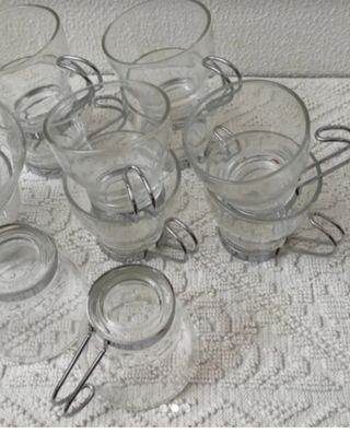 Tazzine caffè in vetro trasparente