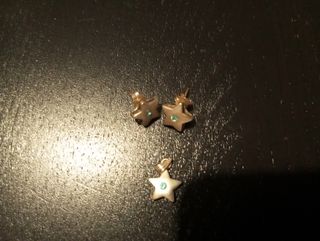 Pendientes de plata y colgante