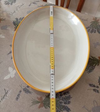 Vassoio ceramica bianca