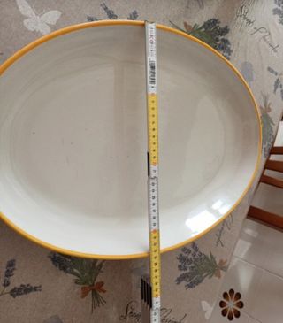 Vassoio ceramica bianca