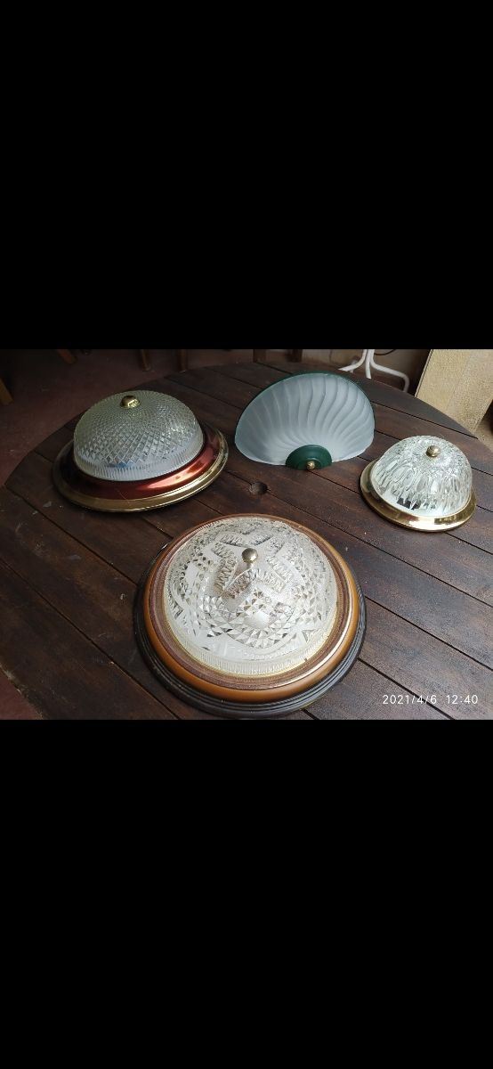 Conjunto apliques  techo y pared