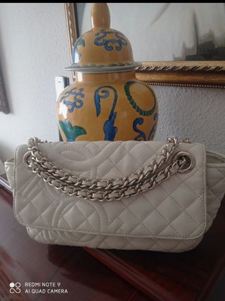 Bolso Purificación García color crema