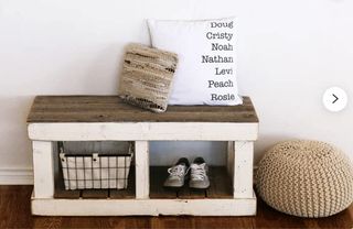 Zapatero, Zapatero de madera, banco palets